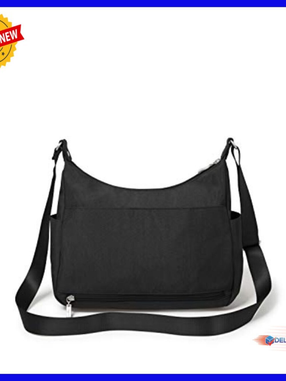 Large Hobo Crossbody Bag with RFID Wristlet, Water-Resistant Travel Purse - Picture 5 of 7